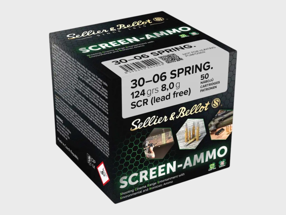 Sellier-Bellot-.30-06-Spr.-Screen-Ammo-SCR-Zink-8.0g124grs._