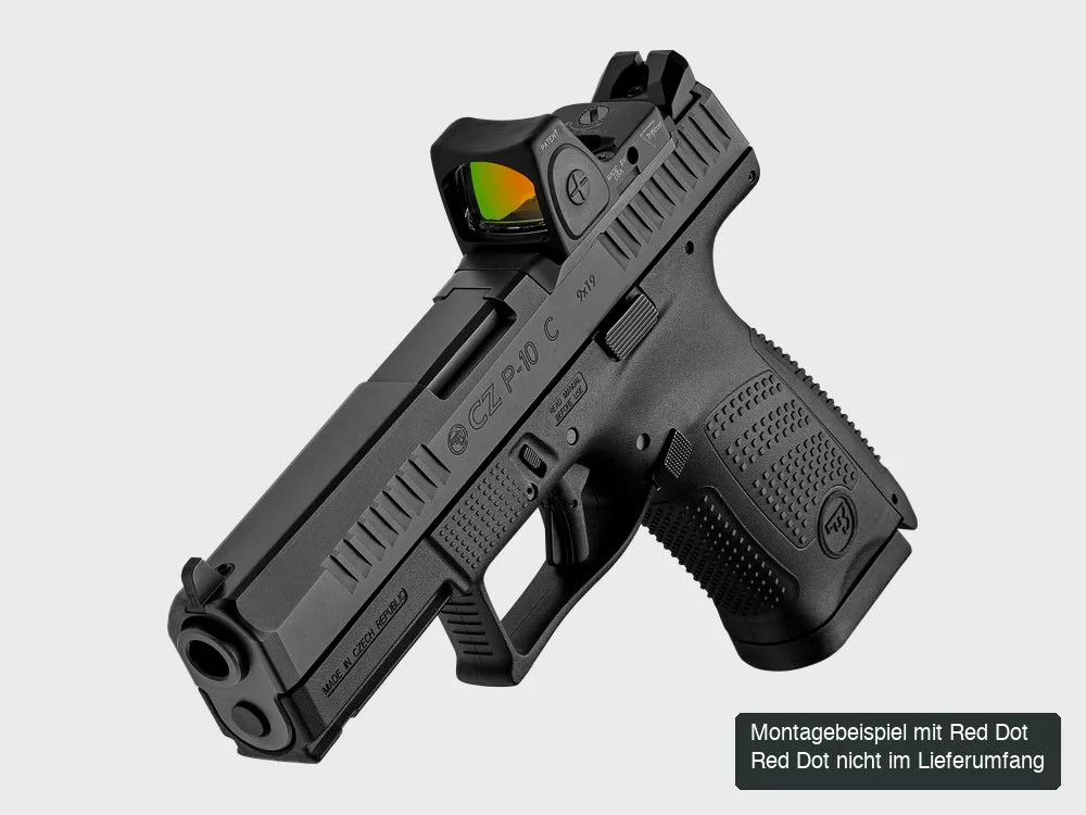 CZ P-10 C OR 9mm, Montagebeispiel mit Red Dot (nicht im Lieferumfang)