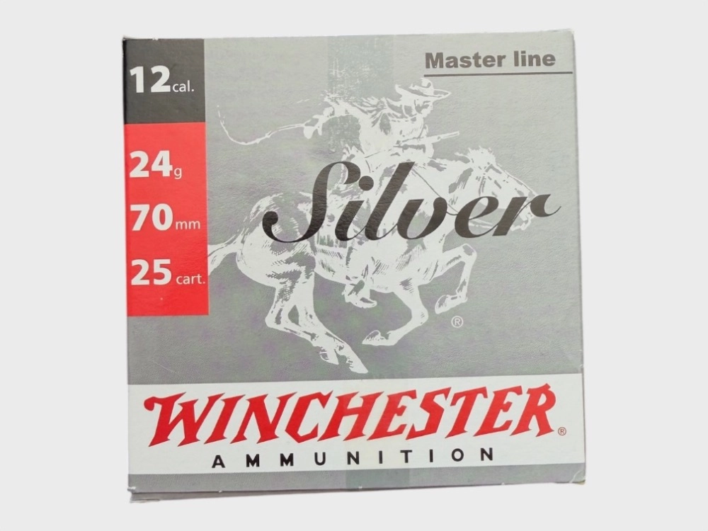 Munition Winchester Silver Trapp 24g 2,4mm / Kal. 12/70 / 25 Stk.