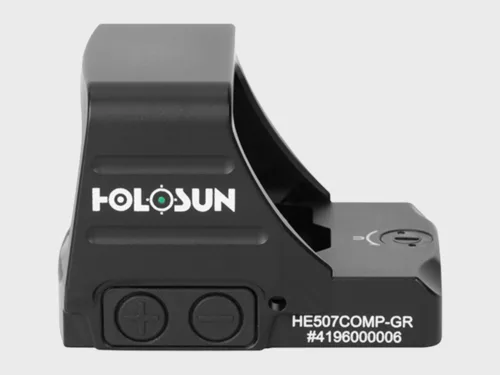 Holosun HE507COMP-GR Seitenansicht mit Gravur
