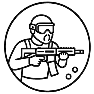rotpunktvisier-airsoft Icon Rotpunktvisier für Airsoft Waffen