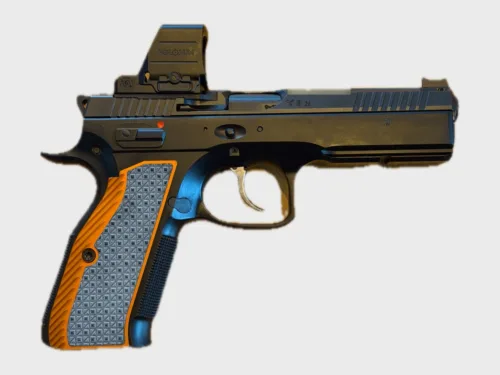 CZ Shadow 2 OR Competition mit Holosun HS507-PROMAX, schwarzer Magazinknopf