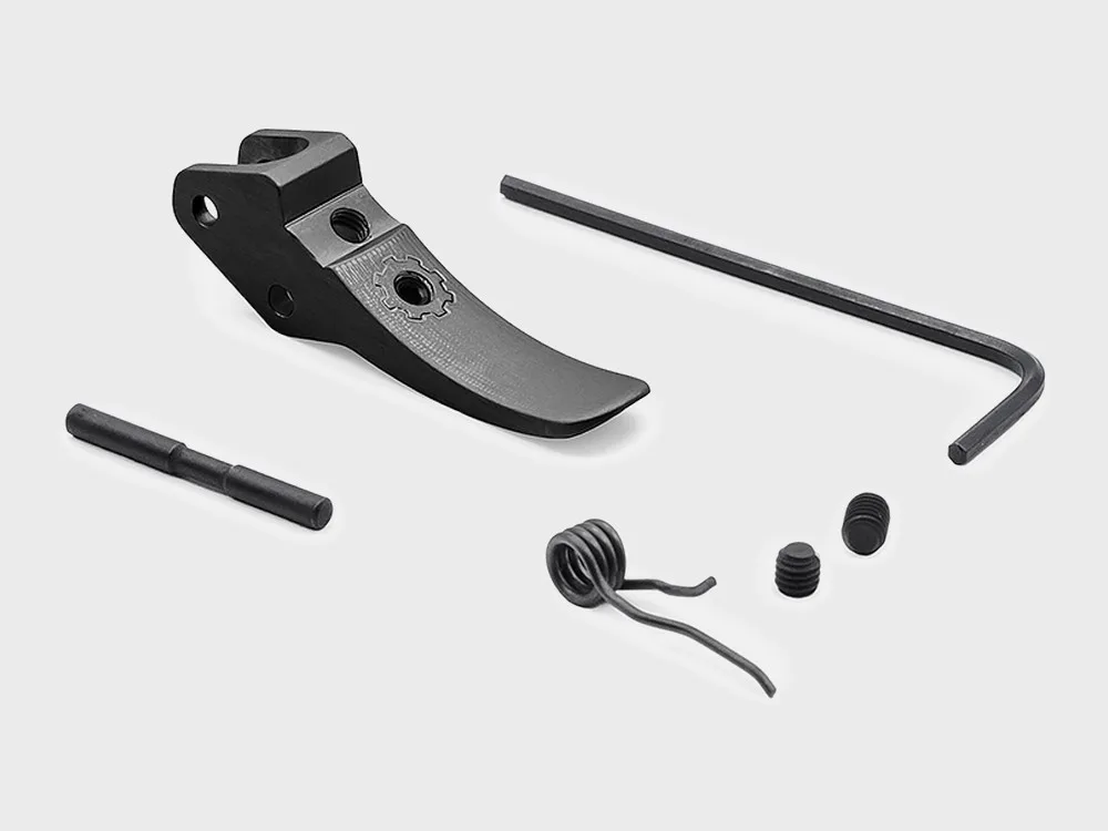 Eemann Tech Ultimate Trigger – Lieferumfang mit Abzugsstift, Feder, Schrauben und Schlüssel