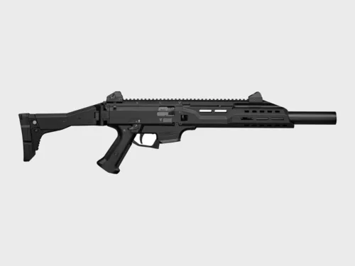 CZ Scorpion EVO 3 S1 Carbine mit Faux Suppressor in 9mm, rechte Seite